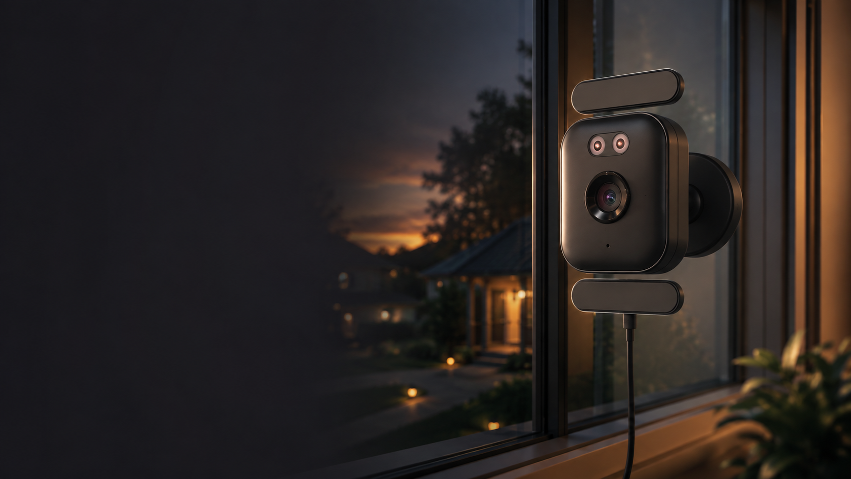 WindowGuard camera monitoring through a window